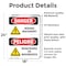 Signmission Moving Machinery Bilingual Danger Sign, Vinyl Decal, 18in W x 24in L, 2PK OS-2PACK-DS-D-1824-VS-1453 - alternate 3